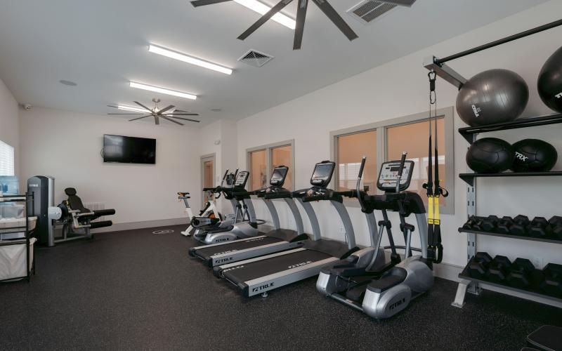 cardio equipment in gym